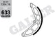 Galfer remsegmenten mf633 brake shoe mf633 g2165 organic