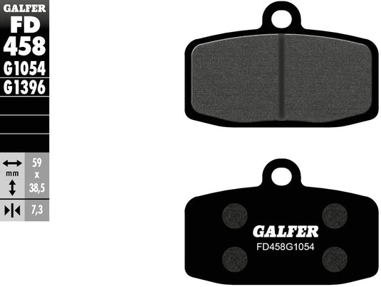 Galfer remblokken fd458 brake pad fd458 g1054 organic standard