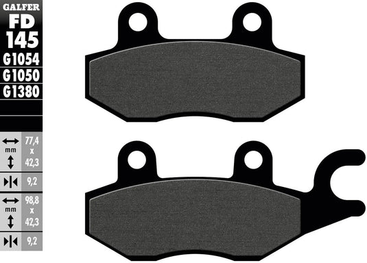Galfer bremsbelag fd145 brake pad fd145 g1050 organic