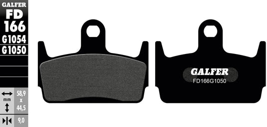 Galfer bremsbelag fd166 brake pad fd166 g1050 organic