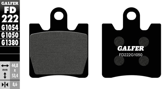 Galfer bremsbelag fd222 brake pad fd222 g1050 organic scooter