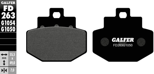 Galfer bremsbelag fd263 brake pad fd236 g1050 organic scooter