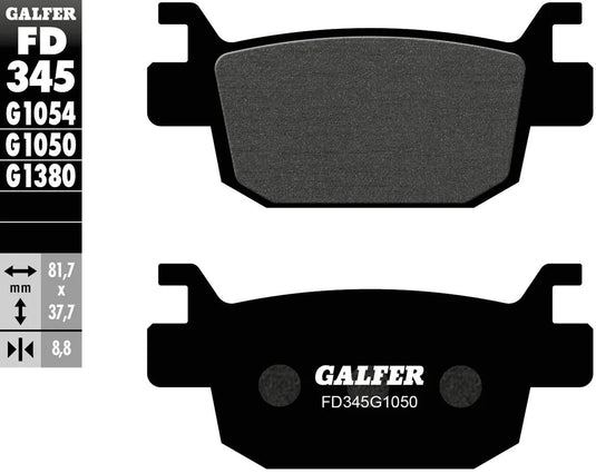 Galfer bremsbelag fd345 brake pad fd345 g1054 organic standard