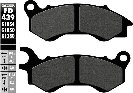 Galfer bremsbelag fd439 brake pad fd439 g1050 organic scooter