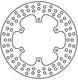 Trw remschijf mst369 rotor mst369 rigid