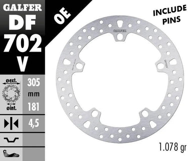 Galfer bremsscheibe df702 rotor df702 type v rigid