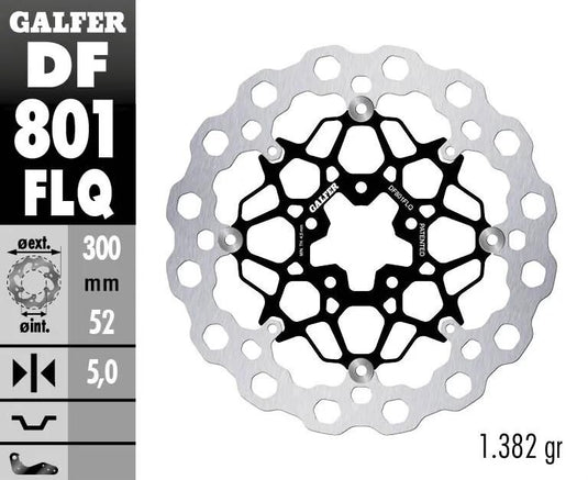 Galfer remschijf df801 rotor brake rotors floating r90r