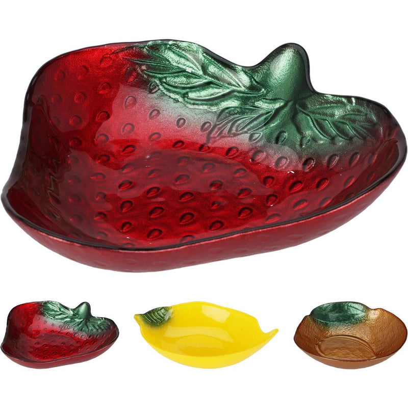 Afbeelding laden in galerijviewer, Home styling schaal glas fruitvorm ã˜15cm 3 assorti
