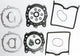 Athena cilinder pakkingset headset engine 1098 s 1100, 07-08,