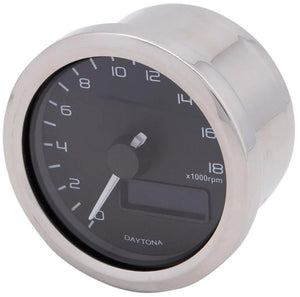 Daytona toerenteller velona 60 speed sensor velona, sw blue led 18,000 rpm