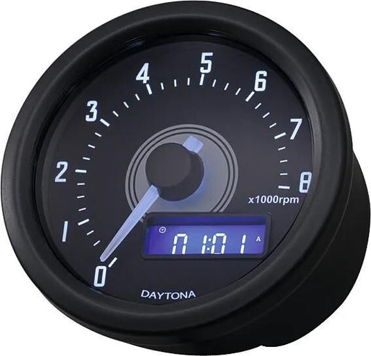 Daytona drehzahlmesser velona 60 dark speedometer velona dark,b led-white 8000u min