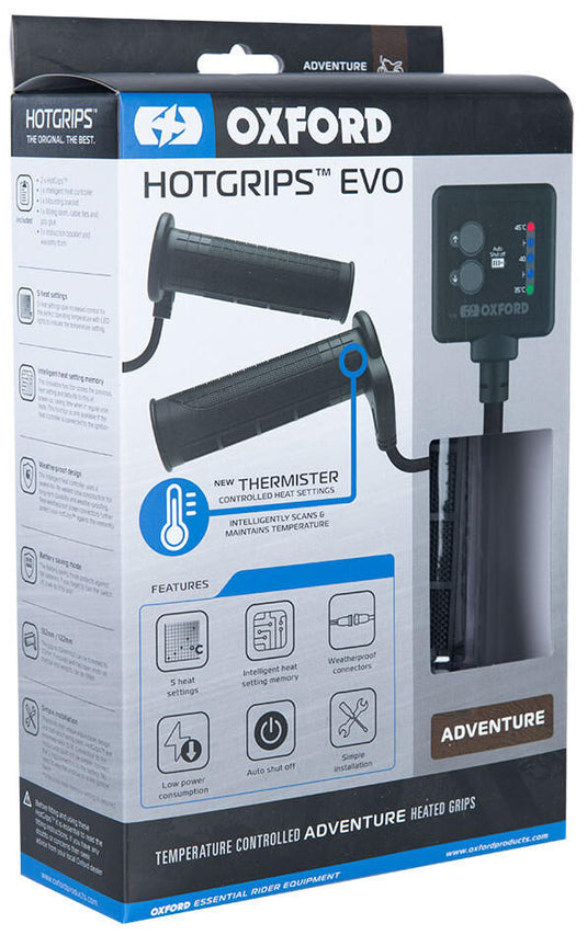 Oxford handvatverwarming hotgrips evo heated grips evo a 22+25mm open 5-stage
