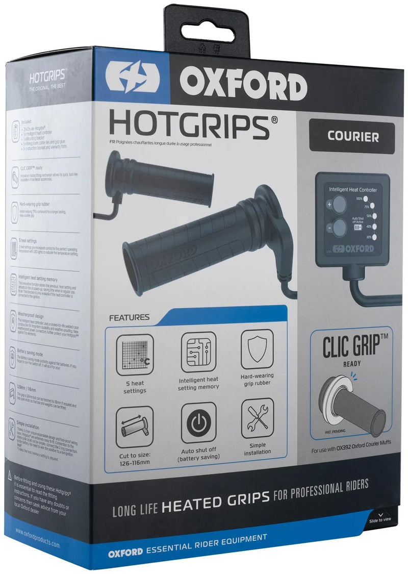 Load image into Gallery viewer, Oxford heizgriffe courier hotgrips heated grips adv c 22+25mm open 5-stage
