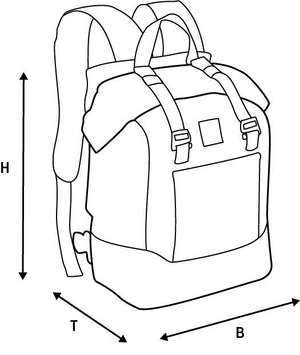 Oxford rugzak aqua b 25 backpack aqua b25 black 25l