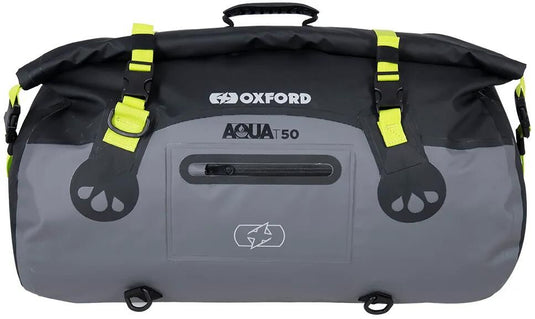 Oxford gepäckrolle aqua t-50 baggage roll t-50 black grey fluo