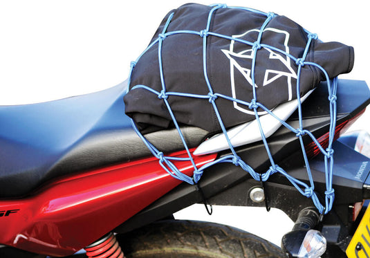 Oxford bagagenet cargo net blue 30x30 cm