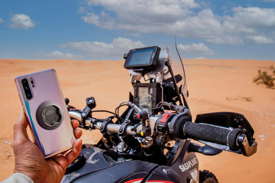 Interphone mobiele telefoon houder quiklox caseholder q-lox handlebar+adhesive