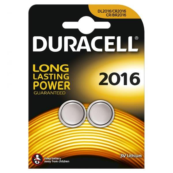 Duracell Button Cell Cr2016 | Lithium | 3V | 80mAh