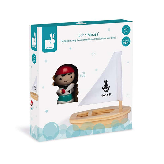 Mertex janod badspeelgoed john mouss met zeilbootje