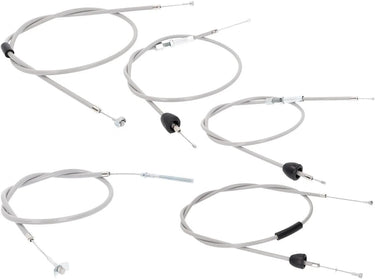 101 octane bowden kabelset bowden cable set 101.octa 5tlg gray