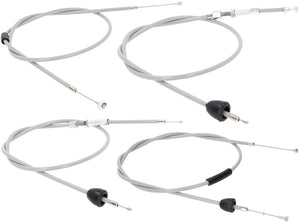 101 octane bowden kabelset bowden cable set 101.octa 4tlg grey