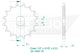 Esjot antriebsritzel 1820 sprocket 461 17z standard