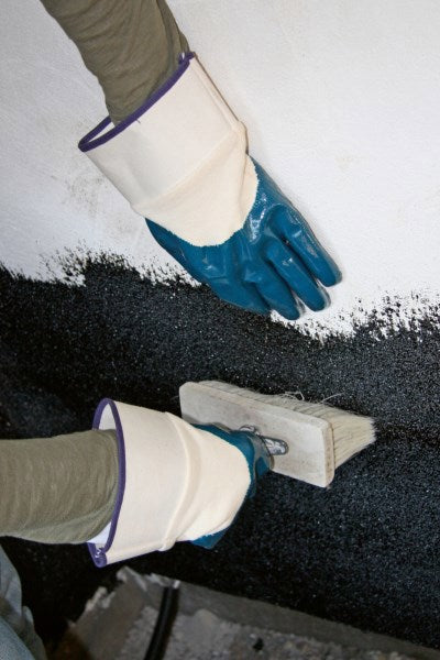 Keron handschoen blauw nbr met kap