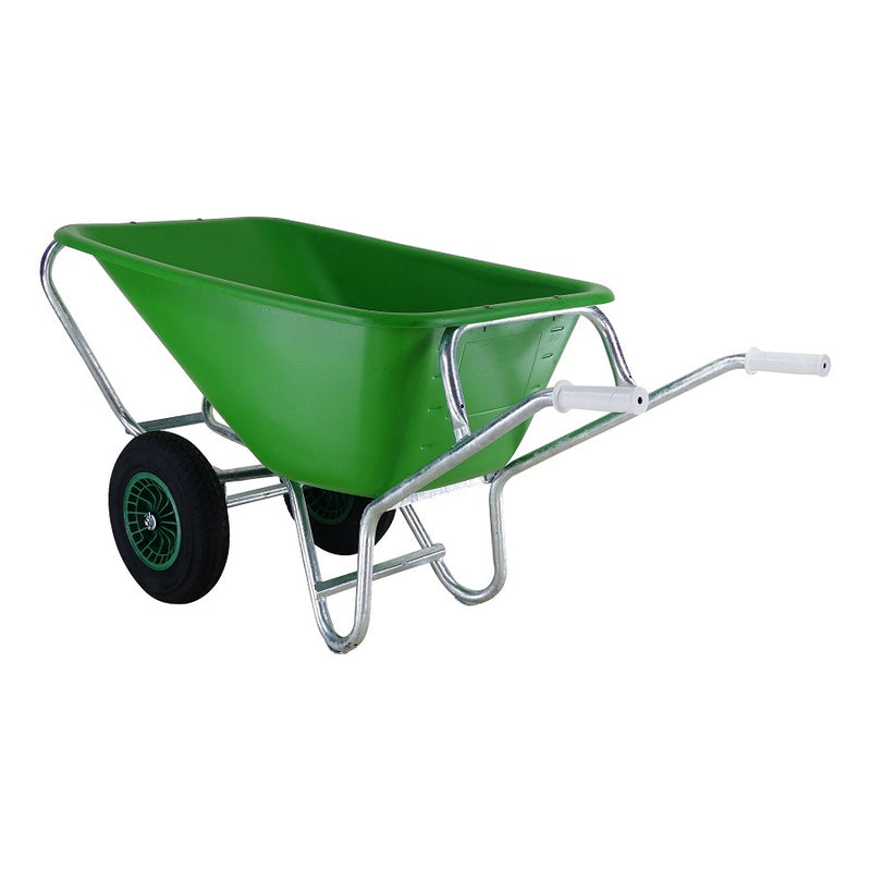 Load image into Gallery viewer, Fort producten kruiwagen f s 165l groen hdpe bak verz onderstel 2 wiel
