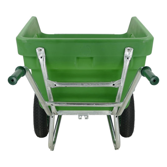 Fort producten kiep kruiwagen f s 300l groen 2 luchtwiel