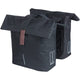 Basil tas city dubbel mik zwart | 28-32l