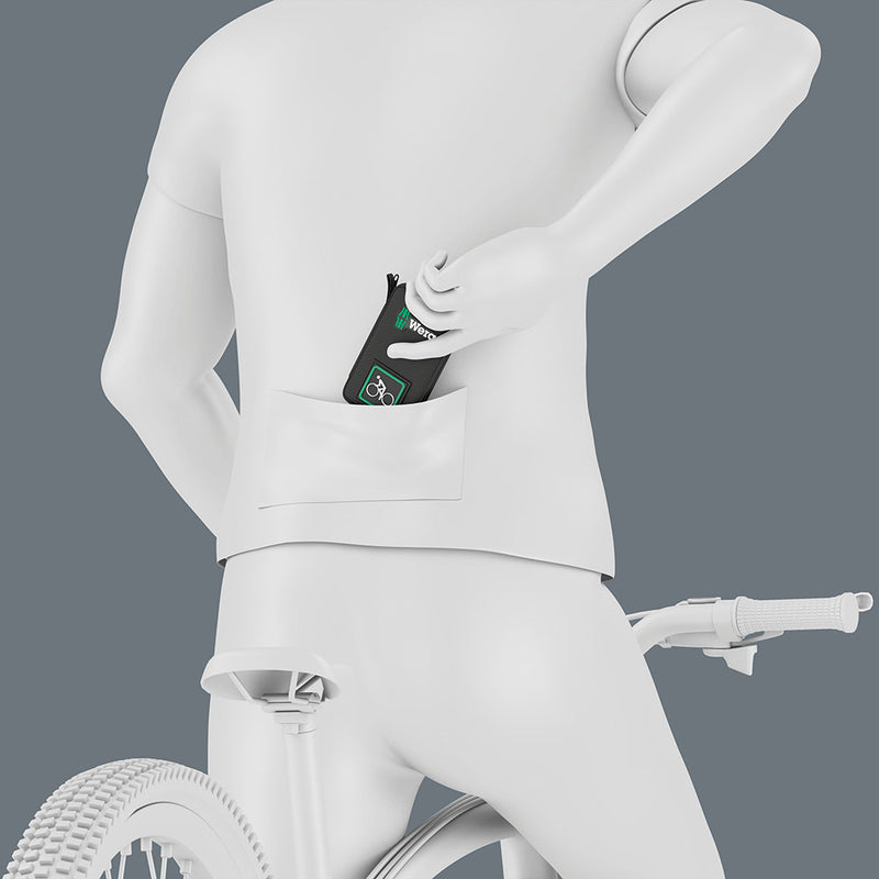 Load image into Gallery viewer, Wera bicycle set 3 a, 40‑delig gereedschapsset (zwart groen)
