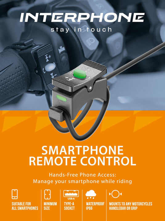 Interphone afstandsbediening remote control remote control interph. black