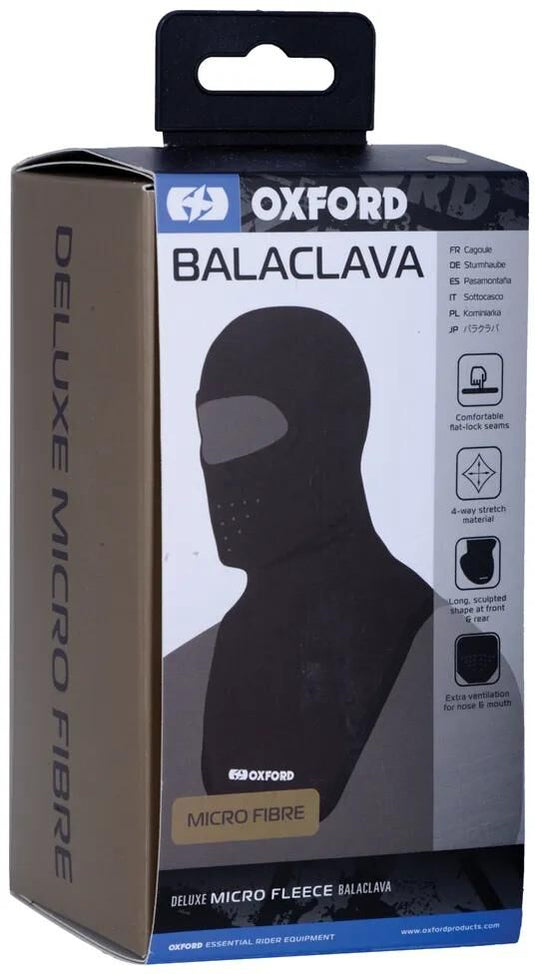 Oxford bivakmuts storm hood deluxe mirco fiber black