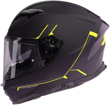 Spec-x integralhelm sx-82.03 r2 stinger helmet sx-82.03 r2 bw matt neon yellow l pin