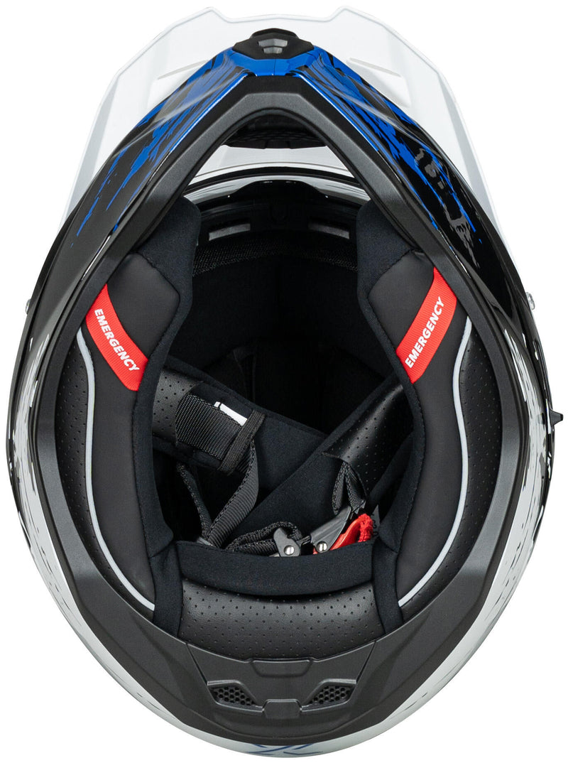 Load image into Gallery viewer, Spec-x endurohelm sx-62.01 r1 stinger adv helmet spac-x sx-62.01 r1 stinger adv s white blue
