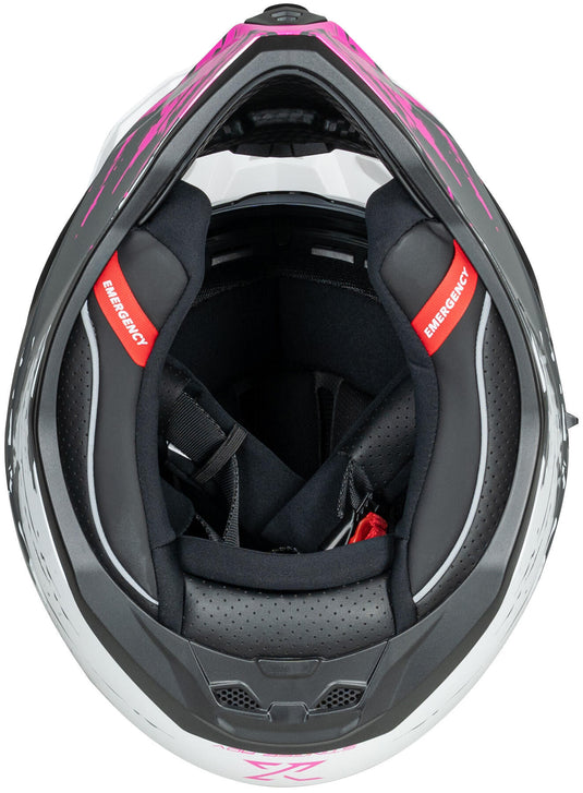 Spec-x endurohelm sx-62.01 r1 stinger adv helmet spac-x sx-62.01 r1 stinger adv l white pink
