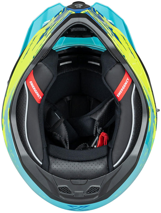 Spec-x endurohelm sx-62.01 r1 stinger adv helmet spac-x sx-62.01 r1 stinger adv s white yel.