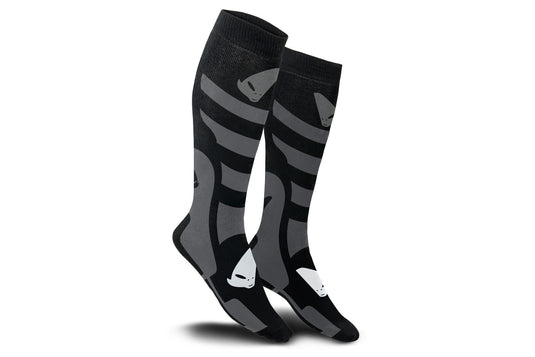 Ufo plast sokken off - road socks ufo short black grey gr. l