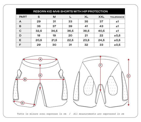 Ufo plast protektorenhose reborn mv6 children's protec. trouse reborn mv6 black gr. s