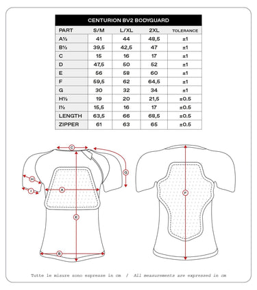 Ufo plast protektorenhemd centurion bv2 protector shirt ufo bv2 centurion black xxl