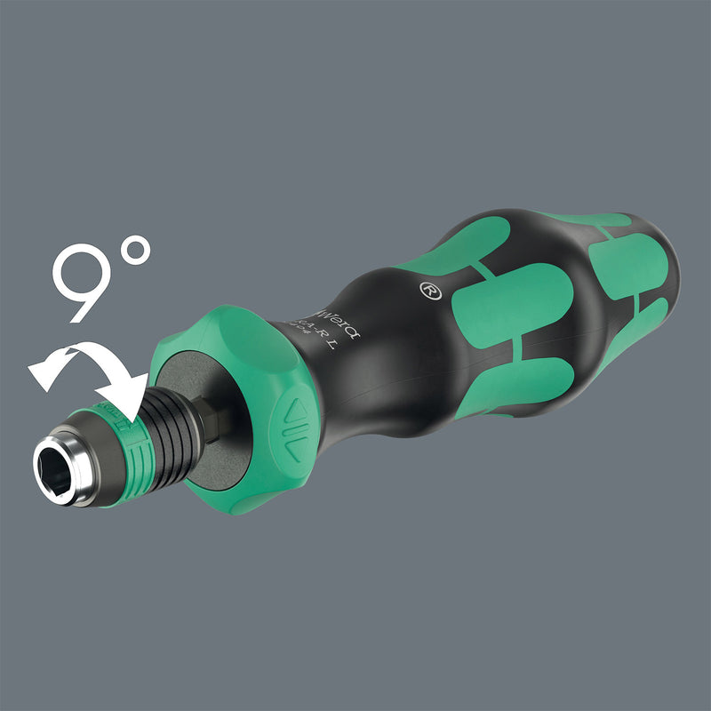 Load image into Gallery viewer, Wera 838 ra-r l hand-held bit holder 1 4 with ratchet function, screwdriver
