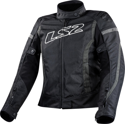 Ls2 jas gate jacket gate lady black dark gray xl