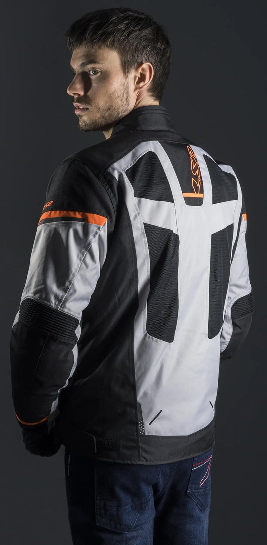 Ls2 jacke scout jacket scout man black gray orange l