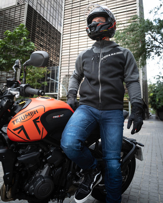 Ls2 jas throttle jacket throttle man black dark grey m