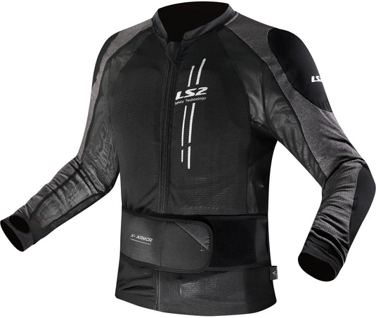 Ls2 jas x-armor jacket x-armor man black silver xl 2xl
