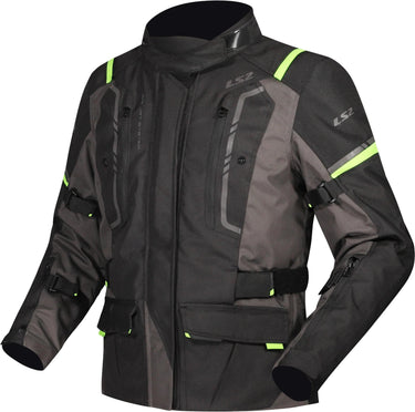 Ls2 jacke narvik jacket narvik ladies black grey neon yellow l