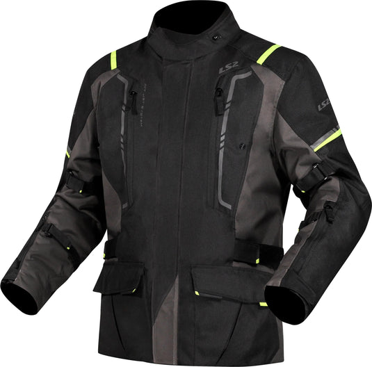 Ls2 jacke narvik jacket narvik men black grey neon yellow xl