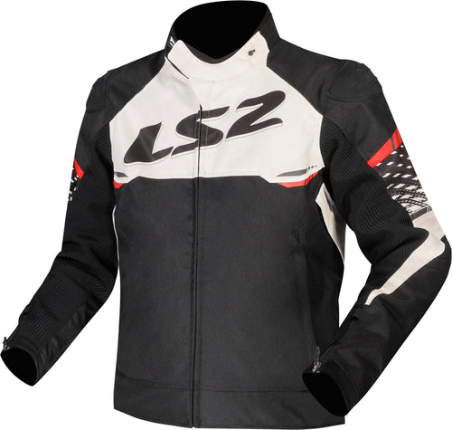 Ls2 apex jas jacket apex men black white red size m