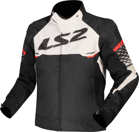 Ls2 apex jas jacket apex men black white red size m