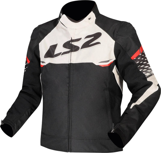 Ls2 jacke apex jacket apex men black white red gr. l